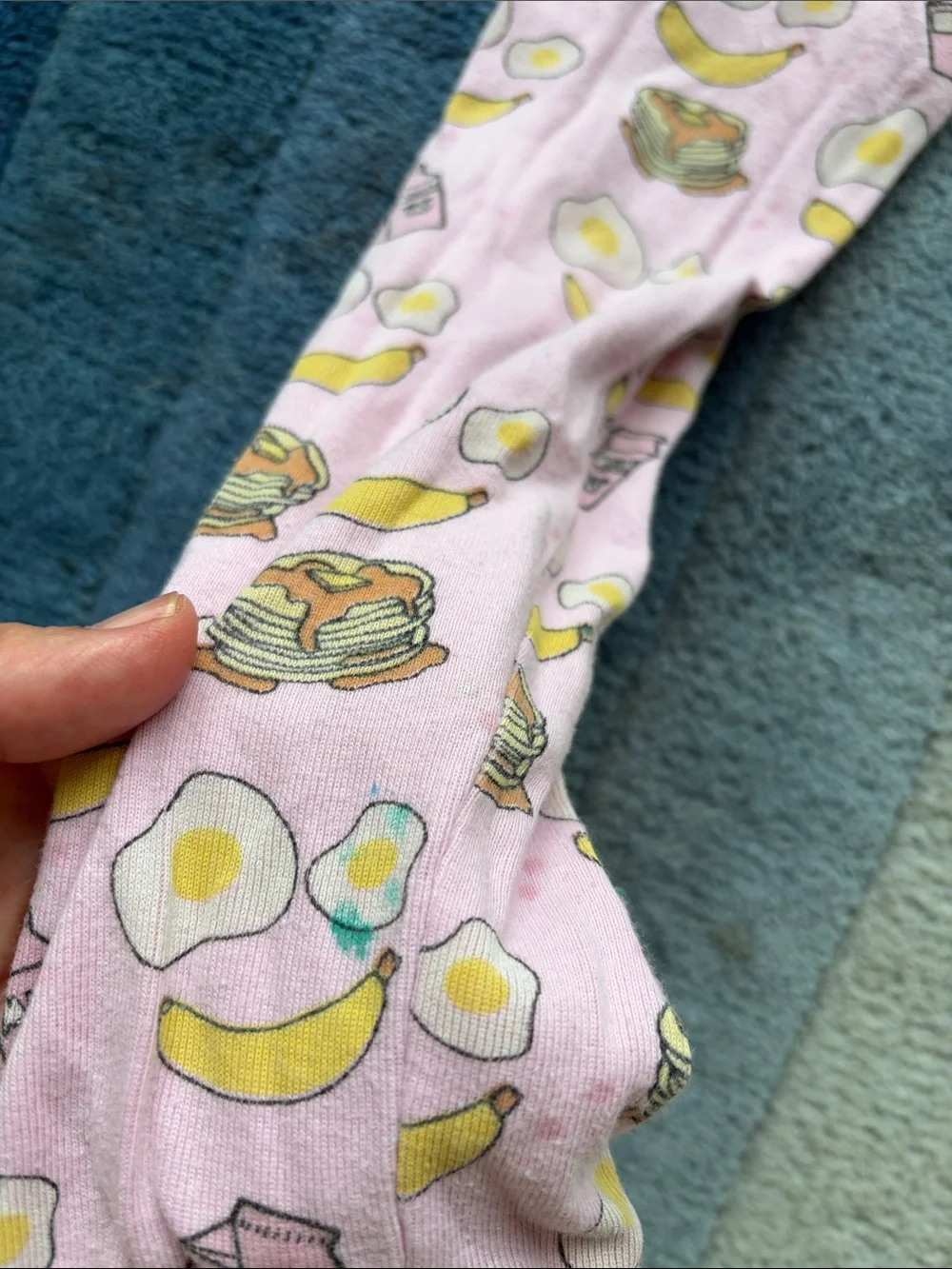 Baby Steps Pink Breakfast Print & Hot Pink Tie-Dye Kids Pajama sets